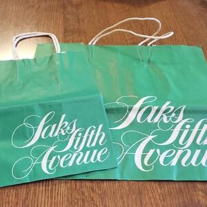 VTG Saks Fifth Avenue Shopping Bags (Set of 2)